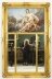 Antique French Painted & Parcel Gilt  Trumeau Mirror 19th C  150 x 98cm | Ref. no. A3435 | Regent Antiques
