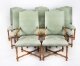 Vintage Set 8 Upholstered High Back Oak Dining Chairs  20th C | Ref. no. A3444c | Regent Antiques