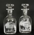 Vintage Pair of Etched Stuart Crystal Glass Liqueur Decanters   20th C | Ref. no. A3461 | Regent Antiques