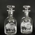 Vintage Pair of Etched Stuart Crystal Glass Liqueur Decanters   20th C | Ref. no. A3461 | Regent Antiques