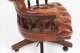 Vintage English Leather Captains Desk Swivel Chair Tan 20th Century | Ref. no. A3466 | Regent Antiques