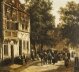Antique Townscape Oil Painting by Louis Dommersen 19th C | Ref. no. A3486 | Regent Antiques