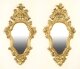 Antique Pair Florentine Rococo Giltwood Mirrors 19th Century 77x42cm | Ref. no. A3510 | Regent Antiques