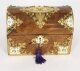 Antique Burr Walnut, Ivorine & Brass Box Domed Casket with Key  19th Century | Ref. no. A3551 | Regent Antiques