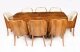 Antique Art Deco Burr Walnut Dining Table & 8 Cloud Back Chairs  C1920 | Ref. no. A3606 | Regent Antiques