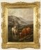 Antique Large Pair Scottish Highland Cattle Oil Paintings  3ft5 x 4ft2 19th C | Ref. no. A3635 | Regent Antiques