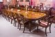 Vintage Marquetry Burr Walnut Extending Dining Table & 18 Chairs 20th C | Ref. no. A3644a | Regent Antiques