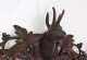 Antique Hand Carved Black Forest Deer\