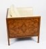 Antique Pair Art Deco Burr Walnut & Cream Leather Armchairs  Circa 1920 | Ref. no. A3659 | Regent Antiques