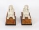 Vintage  Pair of Egyptian Cream Recumbent Sphinxes 20th C | Ref. no. A3715b | Regent Antiques