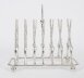 Vintage Large Silver Plated Crossed Rifles Toast Rack 20th Century | Ref. no. A3777 | Regent Antiques