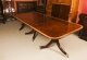 Vintage 13 ft Three Pillar Mahogany Dining Table and 14 Chairs 20th C | Ref. no. A3779a | Regent Antiques