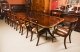 Vintage 13ft Three Pillar Mahogany Dining Table with 14 Chairs 20th C | Ref. no. A3779b | Regent Antiques