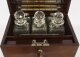 Antique Victorian Shell Inlaid Three Bottle Tantalus & Games  Compendium 19th C | Ref. no. A3783 | Regent Antiques