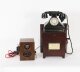 Black Bakelite  Rotary Wall Cradle Telephone & Dictograph C1940s Mid Century | Ref. no. A3821 | Regent Antiques