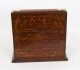 Antique English Victorian Golden Oak 3 Crystal Decanter Tantalus Dry Bar 19th C | Ref. no. A3825 | Regent Antiques