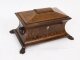 Antique George IV Gonçalo Alves & Amboyna Marquetry Tea Caddy C1825 19th C | Ref. no. A3865 | Regent Antiques