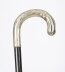 Antique French Art Nouveau Silver Plated Child& 39 s Walking Stick Cane19th C 65cm Antique French Art Nouveau Silver Plated Child\