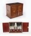 Antique Inlaid Flame Mahogany Three Crystal Decanter Tantalus  19th C | Ref. no. A3914A | Regent Antiques