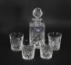 Antique Inlaid Flame Mahogany Three Crystal Decanter Tantalus  19th C | Ref. no. A3914A | Regent Antiques