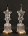 Vintage Pair of French Glass  & Ormolu Table Lamps  20th C | Ref. no. A3996x | Regent Antiques