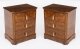 Bespoke Pair of Burr Walnut Bedside Chests Cabinets  Made To Order | Ref. no. A3999 | Regent Antiques