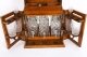 Antique Pollard Oak Three Crystal Decanter Tantalus Dry Bar Humidor  19th C | Ref. no. A4089 | Regent Antiques