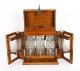 Antique Pollard Oak Three Crystal Decanter Tantalus Dry Bar Humidor  19th C | Ref. no. A4089 | Regent Antiques