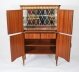 Vintage Italian Marquetry Burr Walnut Cocktail Cabinet & Glassware Mid Century | Ref. no. A4192 | Regent Antiques