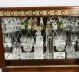 Vintage Italian Marquetry Burr Walnut Cocktail Cabinet & Glassware Mid Century | Ref. no. A4192 | Regent Antiques