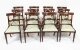 Antique 13ft Regency Triple Pillar Dining Table 19th C & 14 Chairs  20th C | Ref. no. A4212b | Regent Antiques
