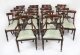 Antique 15 ft George III Style Triple pillar dining table C1920 & 18 chairs | Ref. no. A4223a | Regent Antiques