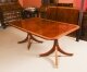 VintageTwin Pillar Flame Mahogany Dining Table with 12 Chairs 20th C | Ref. no. A4266b | Regent Antiques