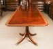 VintageTwin Pillar Flame Mahogany Dining Table with 12 Chairs 20th C | Ref. no. A4266b | Regent Antiques
