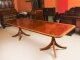 VintageTwin Pillar Flame Mahogany Dining Table with 12 Chairs 20th C | Ref. no. A4266b | Regent Antiques