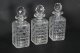 Antique 3 Crystal Decanter Oak Tantalus Dry Bar Games Compendium 19th C | Ref. no. A4278 | Regent Antiques