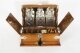 Antique 3 Crystal Decanter Oak Tantalus Dry Bar Games Compendium 19th C | Ref. no. A4278 | Regent Antiques
