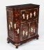 Vintage Japanese Burgundy Lacquered Cocktail Cabinet Dry Bar & Glasses 20th C | Ref. no. A4288 | Regent Antiques