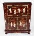 Vintage Japanese Burgundy Lacquered Cocktail Cabinet Dry Bar & Glasses 20th C | Ref. no. A4288 | Regent Antiques