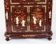 Vintage Japanese Burgundy Lacquered Cocktail Cabinet Dry Bar & Glasses 20th C | Ref. no. A4288 | Regent Antiques