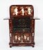 Vintage Japanese Burgundy Lacquered Cocktail Cabinet Dry Bar & Glasses 20th C | Ref. no. A4288 | Regent Antiques