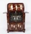 Vintage Japanese Burgundy Lacquered Cocktail Cabinet Dry Bar & Glasses 20th C | Ref. no. A4288 | Regent Antiques