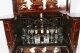 Vintage Japanese Burgundy Lacquered Cocktail Cabinet Dry Bar & Glasses 20th C | Ref. no. A4288 | Regent Antiques
