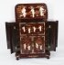Vintage Japanese Burgundy Lacquered Cocktail Cabinet Dry Bar & Glasses 20th C | Ref. no. A4288 | Regent Antiques