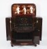 Vintage Japanese Burgundy Lacquered Cocktail Cabinet Dry Bar & Glasses 20th C | Ref. no. A4288 | Regent Antiques