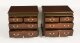 Vintage Pair of Flame Mahogany Bedside Chests With Slides 20th C | Ref. no. A4297 | Regent Antiques