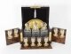 Antique Victorian Burr Walnut 3 Crystal Decanter Tantalus Dry Bar 19th C | Ref. no. A4340 | Regent Antiques