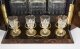 Antique Victorian Burr Walnut 3 Crystal Decanter Tantalus Dry Bar 19th C | Ref. no. A4340 | Regent Antiques