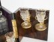 Antique Victorian Burr Walnut 3 Crystal Decanter Tantalus Dry Bar 19th C | Ref. no. A4340 | Regent Antiques