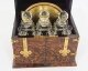 Antique Victorian Burr Walnut 3 Crystal Decanter Tantalus Dry Bar 19th C | Ref. no. A4340 | Regent Antiques